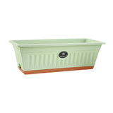 Flower Window Box Vegetable Planter Rectangular for Garden Kitchen Versatile Light Green