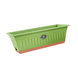 Maxbell Flower Window Box Vegetable Planter Rectangular for Garden Kitchen Versatile Green