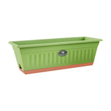 Maxbell Flower Window Box Vegetable Planter Rectangular for Garden Kitchen Versatile Green