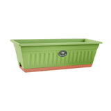 Maxbell Flower Window Box Vegetable Planter Rectangular for Garden Kitchen Versatile Green