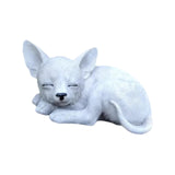 Maxbell Lying Fox Ornament Unique Decorations Balcony Resin Sleeping Fox Sculpture
