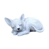 Maxbell Lying Fox Ornament Unique Decorations Balcony Resin Sleeping Fox Sculpture