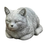 Outdoor Cat Statue Pet Balcony Remembrance Resin Memorial Cat Ornament