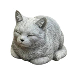 Outdoor Cat Statue Pet Balcony Remembrance Resin Memorial Cat Ornament