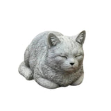 Outdoor Cat Statue Pet Balcony Remembrance Resin Memorial Cat Ornament