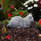 Outdoor Cat Statue Pet Balcony Remembrance Resin Memorial Cat Ornament