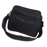 Maxbell Thickened Tool Bag Zipper Tool Pouch 24x19cm Multipurpose for Plumbers Black