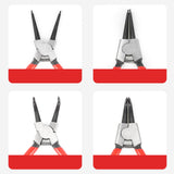 Maxbell 4 Pieces 7" Snap Ring Pliers Set Heavy Duty Internal/External Circlip Pliers