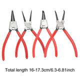 Maxbell 4 Pieces 7" Snap Ring Pliers Set Heavy Duty Internal/External Circlip Pliers
