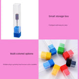 Maxbell 10 Pieces Drill Bit Holder Portable Dustproof Grinding Head Storage Box