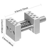 Maxbell 304 Stainless Steel Bench Vise Versatile for Metalworking Polishing Workshop