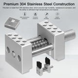 Maxbell 304 Stainless Steel Bench Vise Versatile for Metalworking Polishing Workshop