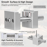 Maxbell 304 Stainless Steel Bench Vise Versatile for Metalworking Polishing Workshop