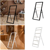 Maxbell Ribbon Organizer 5 Tier Spool Storage Tool for Sewing Craft Room Scarf Towel Black