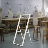 Maxbell Ribbon Organizer 5 Tier Spool Storage Tool for Sewing Craft Room Scarf Towel White