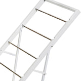 Maxbell Ribbon Organizer 5 Tier Spool Storage Tool for Sewing Craft Room Scarf Towel White