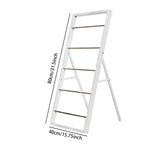 Maxbell Ribbon Organizer 5 Tier Spool Storage Tool for Sewing Craft Room Scarf Towel White