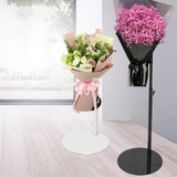 Maxbell Bouquet Display Stand Practical Flower Bouquet Holder for Wedding Store Home White 15cm to 30cm