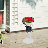 Maxbell Bouquet Display Stand Practical Flower Bouquet Holder for Wedding Store Home White 15cm to 30cm