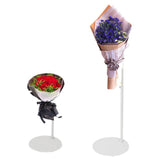 Maxbell Bouquet Display Stand Practical Flower Bouquet Holder for Wedding Store Home White 32cm to 60cm