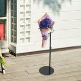 Maxbell Bouquet Display Stand Practical Flower Bouquet Holder for Wedding Store Home Black 32cm to 60cm