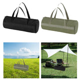 Maxbell Camping Tent Stakes Storage Bag Wind Ropes Pouch Carpenter Versatile Handbag Black