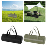 Maxbell Camping Tent Stakes Storage Bag Wind Ropes Pouch Carpenter Versatile Handbag Black