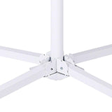 Maxbell Patio Umbrella Stand Sturdy Sun Shade Umbrella Stand for Terrace Deck Garden White No Water Bag