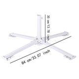 Maxbell Patio Umbrella Stand Sturdy Sun Shade Umbrella Stand for Terrace Deck Garden White No Water Bag