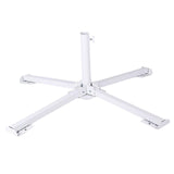 Maxbell Patio Umbrella Stand Sturdy Sun Shade Umbrella Stand for Terrace Deck Garden White No Water Bag