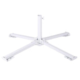 Maxbell Patio Umbrella Stand Sturdy Sun Shade Umbrella Stand for Terrace Deck Garden White No Water Bag