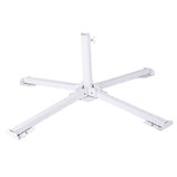 Maxbell Patio Umbrella Stand Sturdy Sun Shade Umbrella Stand for Terrace Deck Garden White No Water Bag