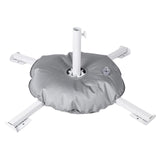 Maxbell Patio Umbrella Stand Sturdy Sun Shade Umbrella Stand for Terrace Deck Garden White With Water Bag