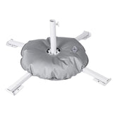 Maxbell Patio Umbrella Stand Sturdy Sun Shade Umbrella Stand for Terrace Deck Garden White With Water Bag