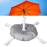 Maxbell Patio Umbrella Stand Sturdy Sun Shade Umbrella Stand for Terrace Deck Garden White With Water Bag