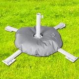 Maxbell Patio Umbrella Stand Sturdy Sun Shade Umbrella Stand for Terrace Deck Garden White With Water Bag