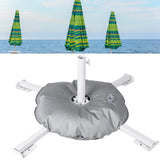 Maxbell Patio Umbrella Stand Sturdy Sun Shade Umbrella Stand for Terrace Deck Garden White With Water Bag