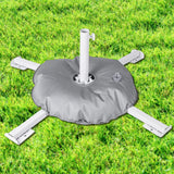 Maxbell Patio Umbrella Stand Sturdy Sun Shade Umbrella Stand for Terrace Deck Garden White With Water Bag