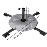 Maxbell Patio Umbrella Stand Sturdy Sun Shade Umbrella Stand for Terrace Deck Garden Black With Water Bag