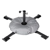 Maxbell Patio Umbrella Stand Sturdy Sun Shade Umbrella Stand for Terrace Deck Garden Black With Water Bag