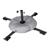 Maxbell Patio Umbrella Stand Sturdy Sun Shade Umbrella Stand for Terrace Deck Garden Black With Water Bag