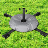 Maxbell Patio Umbrella Stand Sturdy Sun Shade Umbrella Stand for Terrace Deck Garden Black With Water Bag