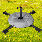 Maxbell Patio Umbrella Stand Sturdy Sun Shade Umbrella Stand for Terrace Deck Garden Black With Water Bag
