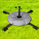 Maxbell Patio Umbrella Stand Sturdy Sun Shade Umbrella Stand for Terrace Deck Garden Black With Water Bag