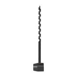 Maxbell Hand Auger Wrench Wood Drill Manual Tool for Shelter Building Hiking Camping 10x260 mm