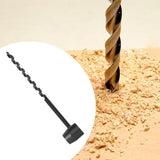 Maxbell Hand Auger Wrench Wood Drill Manual Tool for Shelter Building Hiking Camping 10x260 mm