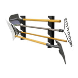 Maxbell Garden Iron Tools Storage Rack Heavy Duty Construction Shovel Rake Organizer