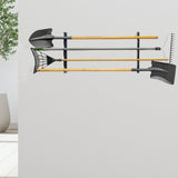 Maxbell Garden Iron Tools Storage Rack Heavy Duty Construction Shovel Rake Organizer
