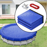 Maxbell above Ground Round Pool Cover Portable Versatile Thick PE Material Dustproof 12 Feet