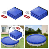 Maxbell above Ground Round Pool Cover Portable Versatile Thick PE Material Dustproof 12 Feet